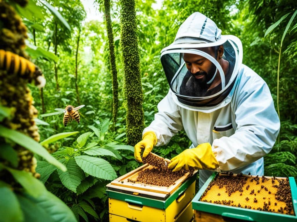 coltivazione e raccolta del miele di ailanto