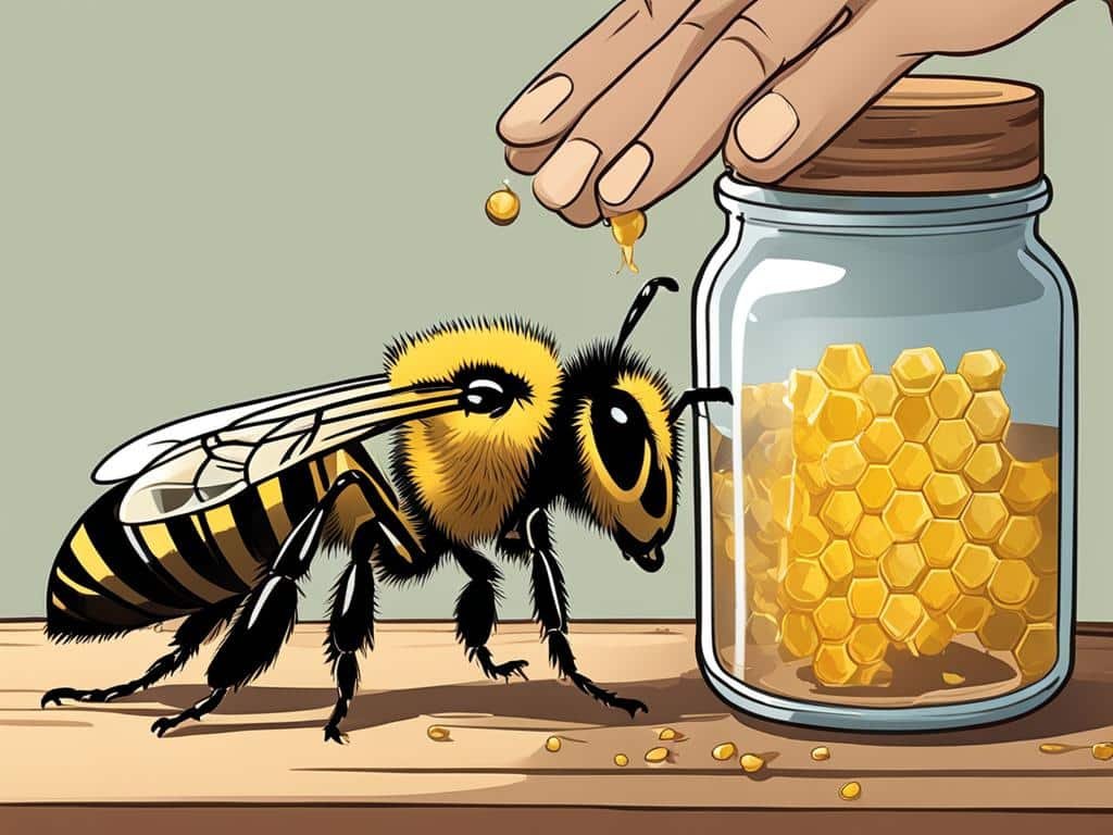 estrarre il veleno delle api