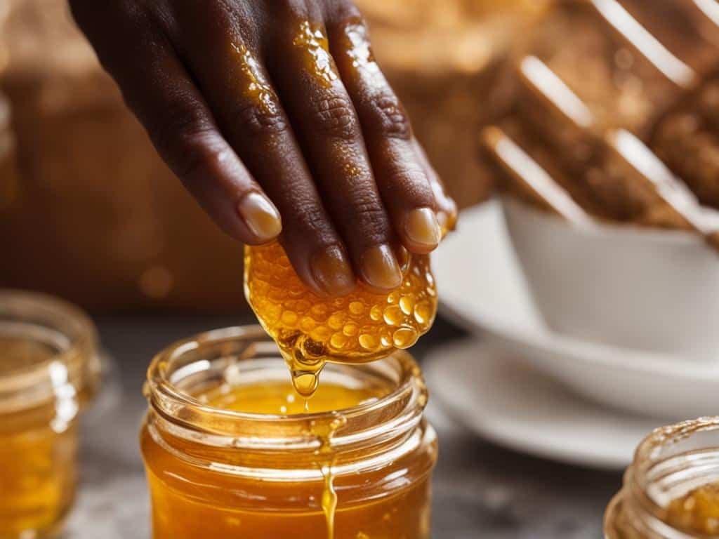 miele sulla pelle