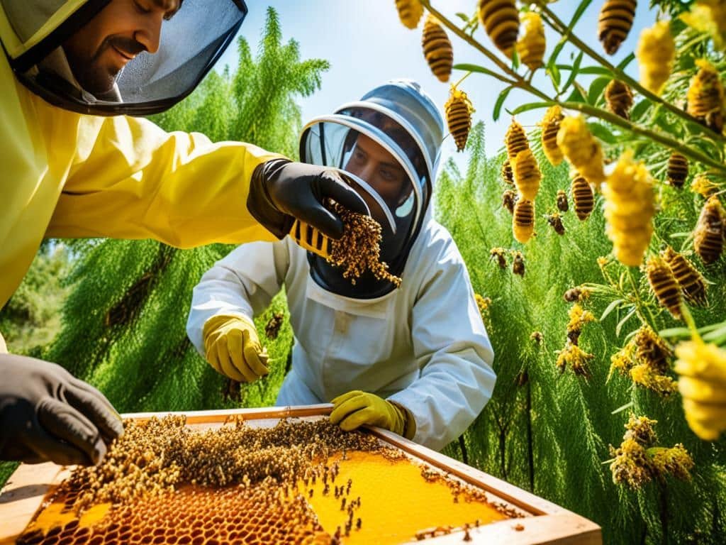 produzione del miele di acacia
