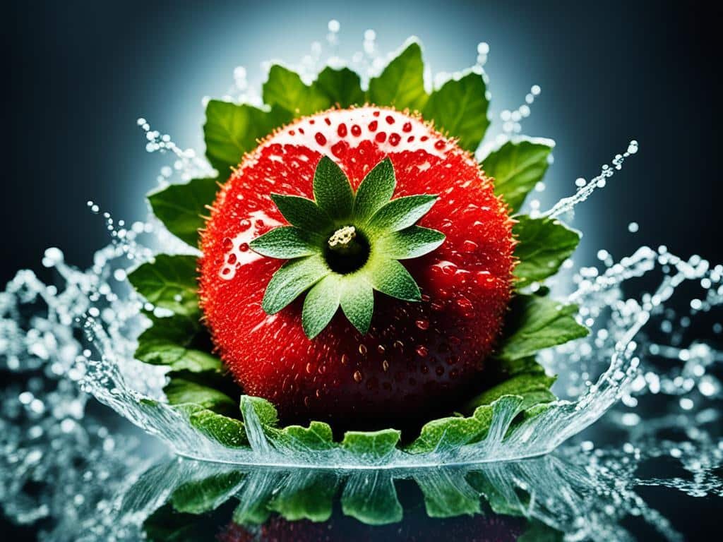 residui di pesticidi in un frutto